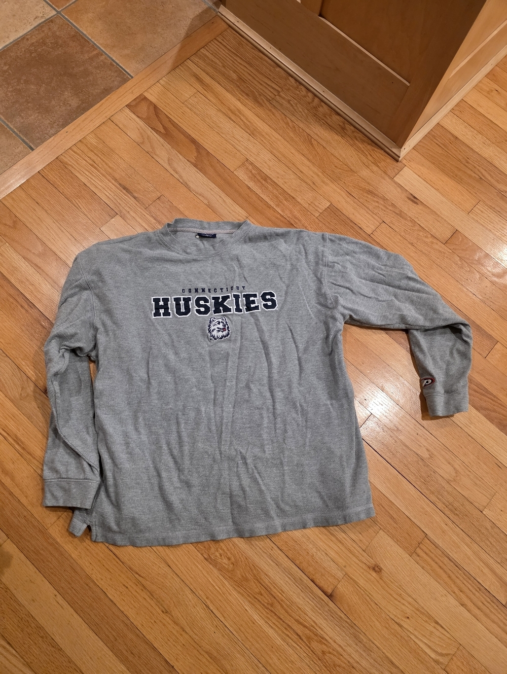 Uconn Huskies Waffle Long Sleeve Shirt